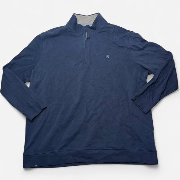 Brooks Brothers Navy Half Zip Pullover Sweater Size 3XLT - Picture 1 of 5